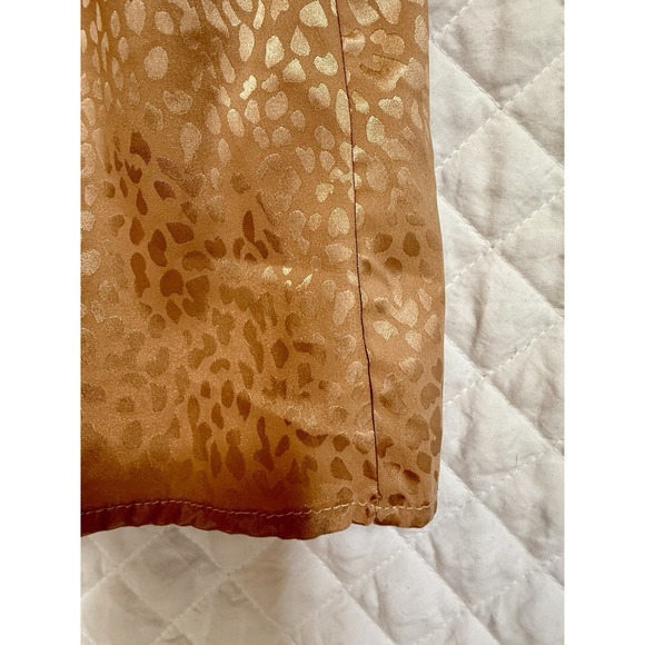 Silky Karen Millen Italian Jacquard Faux Wrap Luxe Mini Dress Pink Leopard Sz 2 - Picture 14 of 16